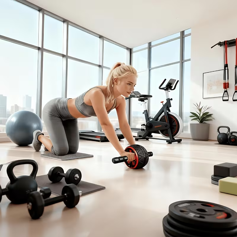 복근 롤러 휠 및 무릎 매트, 복부 및 코어 근력 강화 - Sports Equipment Wholesale 리뷰 및 가격
