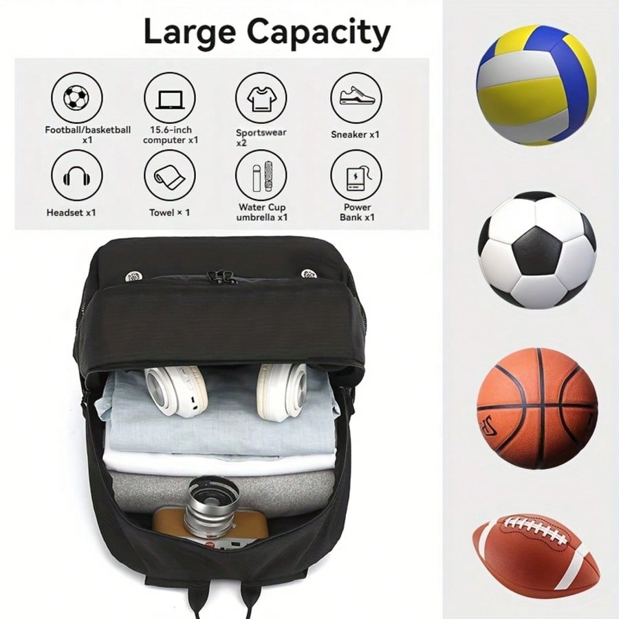 축구용 백팩, 별도의 공 보관 공간과 신발 상자가 있는 - Sports Equipment Gym 리뷰 및 가격
