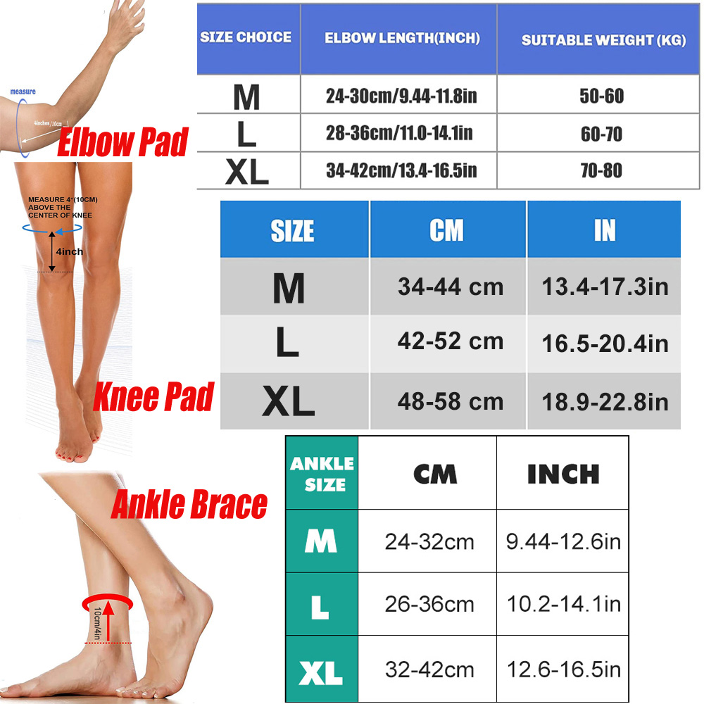 6개/세트 모든 계절용 스포츠 안전 장비, 무릎 보호대 - Allsports Equipment 리뷰 및 가격